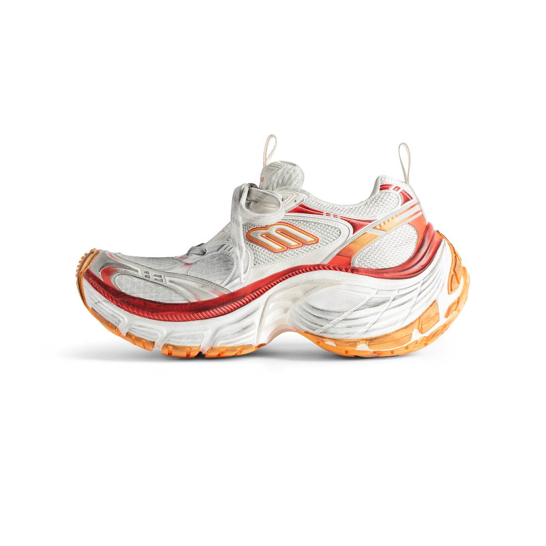 Women’s 10xl Sneaker in White/red/orange - Image 4